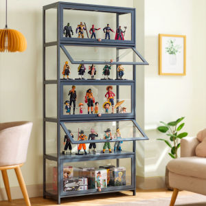 🔥Ready Stock🔥Display Cabinet Acrylic Transparent Cosmetics Shelf Bookcase Showcase Cabinet Shelf Kitchen Shelf Storage Rack