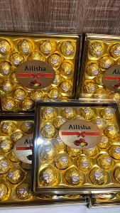 A27 AILISHA SQUARE CHOCOLATE 24 PCS