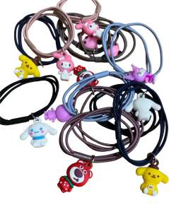 KS3-KARET RAMBUT KARAKTER 3PC ikat rambut elastis