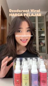 BPOM Feed Your Skin deodorant spray tawas penghilang bau badan varian baby dream