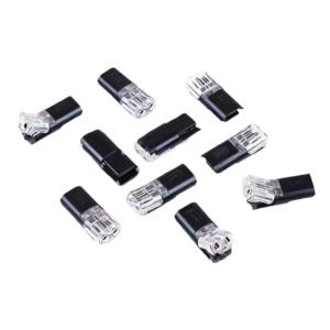 Kết Nối Nhanh D2 Kẹp Đầu Nối Không Cần Cắt Dây Hai Đường Chèn Vào Kiểu Kết Nối Nhanh LED Đầu Nối Điện Thép Không Gỉ Bạc