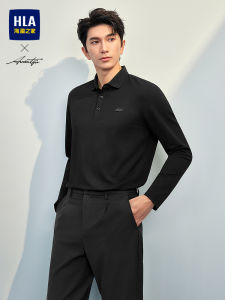 HLA | Business Casual Silk-containing Polo Shirt