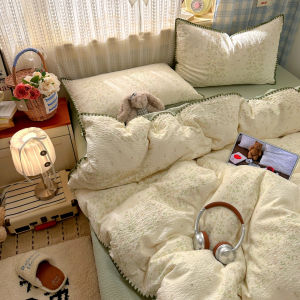 susan | Seashell Embroidery Puff Cotton Bedding Set