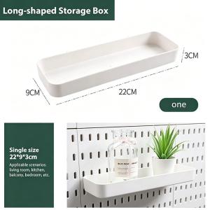 New Pegboard Organizer Wall Mounted Storage Rack Shelf Hanging Peg Board Accessories Home Decor Display