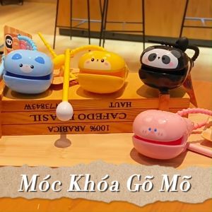 Móc Khóa Gõ Mõ Tịnh Tâm Hình MèoGấu Trúc..Dễ Thương Giúp Tăng Sự May MắnGiảm Căng Thẳng Và Xả Stress(Tặng Kèm Dây Đeo)
