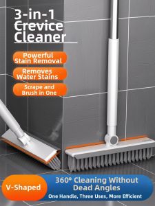 ASCOR | Hard Bristle Floor Brush for Tile Cleaning