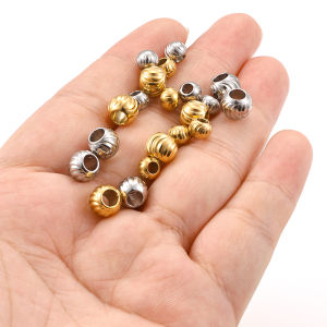 เครื่องประดับสร้อยคอสแตนเลสสีทอง18K ลูกปัดสีทองทำมือเครื่องประดับสร้อยคอแบบทำมือ