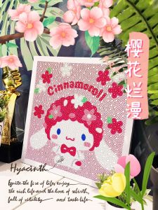 Diamond Painting Simple Bedroom Decor Diamond Rhinestone DIY Picture Frame Full Crystal Cross Stitch Cartoon Anime Japanese Style