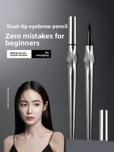 MONLEYTA | Waterproof Long-lasting Binary Eyebrow Pen Natural Wild Separate Strokes Easy Coloring Stereoscopic Effect For Women Eyeliner Pen