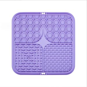 Pet Lick Silicone Mat Slow Feeder Dog Food Plate Bathing Distraction Sucker Training Feeder Supplies for Dogs