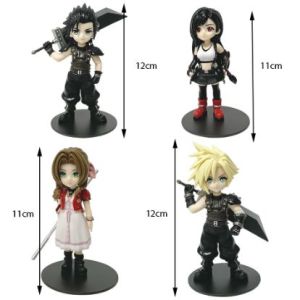 Bandai | Anime Fighting Game Action Figures Ryu Ken Masters Cloud Strife Sephiroth PVC Model Toys Dolls Room Decor Christma Gift For Boys
