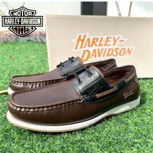 Exclusively Men’s Smart HarIey-Davidson Classic Timeless Outfit Gentle Loafers Shoes Kasut Lofer Lelaki Tergaya