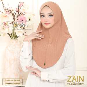 Zain - Cellin Jilbab Instan Jersey Korea Motif Hijab Daily Simple Kerudung Bergo Sport Menutup Dada