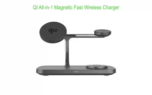 Qi2 3-in-1 Magnetic Wireless Charging Stand for Smartphones and Other Accessories