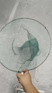Fishing Landing Net Head Stainless Mesh Durable Fish Catching Net Head for Fishing Tackle Tools