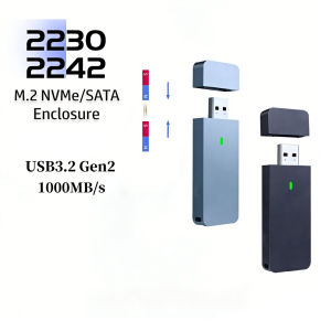 IRHASTA(IRhasta) | M.2 NVMe SATA 2230 2242 SSD Enclosure Case USB AAdapter 10Gbps USB3.2 Gen2 Portable Box for M2 2230 2242 Hard Drive Disk