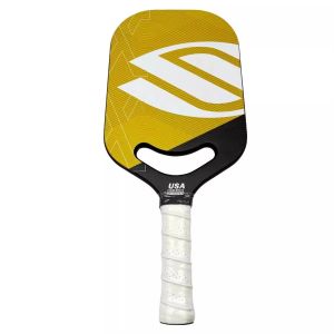 Pro Pickleball Tournament Grade Paddle Thermoformed Unibody Edgeless Highly Elastic Carbon Fiber Shock-Absorbing Non-Slip USAPA