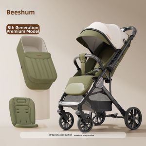 Beeshum | Sitting and Lying Stroller Lightweight Foldable Baby Carriage