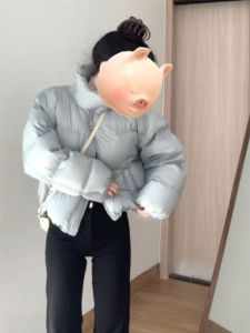 CHANGTONG | Stylish Thick Stand Collar Womens Cotton Coat