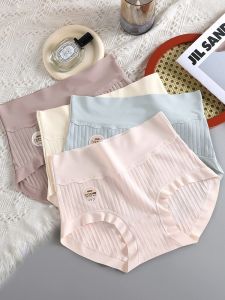 เอวสูงต้านเชื้อแบคทีเรีย ผู้หญิง ชุดชั้นใน ผ้าไหม กองยาวเป้า ผ้าฝ้าย ไร้รอยต่อสบาย กางเกงใน ยกกระชับหน้าท้องขนาดใหญ่ สะโพก เพิ่มประสิทธิภาพ