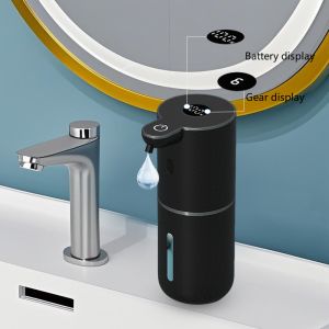380ML Touchless Wall-Mounted Digital Display 6-Levels Adjustable Intelligent Electric Infrared Automatic Sensor Soap Dispenser