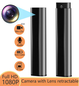 JDM Mini Body Camera with AudioSmall Worn Camera with Lens retractable Portable Wearable 1080P Full HD CameraSmall Security Camera 4-6HR Battery Life For Law Enforcement Security Guard Home