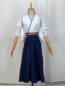 Kamisato Ayaka Cosplay Costume Game Genshin Impact anime outfit Kimono Woman Kendo Clothing Princess Wig Headgear