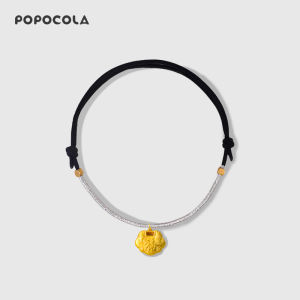 Cat Collar Pet Longevity Lock New Year Scarf Decorative Woven Dog Necklace Collar Red Rope Safety Lock Golden Lock