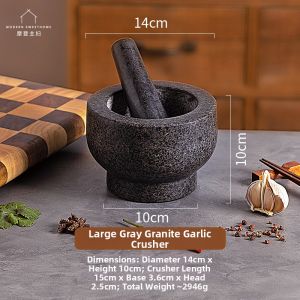 MODERN SWEETHOME | Traditional Stone Pestle And Mortar Grinding Tool