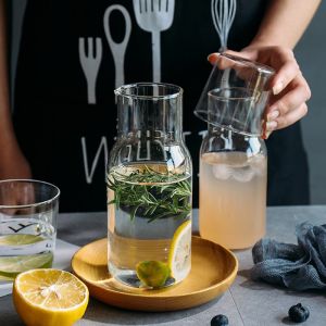 Simple Personal Glass Drinkware Set For Home And Office Use