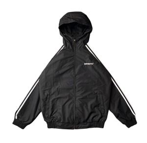 Jacket Running Vintage White Outdoor Pria Wanita