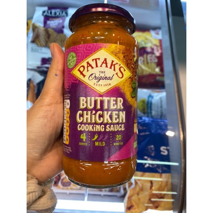 Butter Chicken Sauce ( Patak’s Brand ) 450 G. ซอสสำหรับปรุงรสอาหาร ...