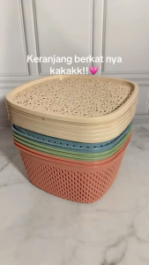 (ISI 4 PCS) KERANJANG SERASI /KERANJANG SERBAGUNA SERASI RETRO