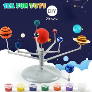 DIY Solar System Model Kit with 9 Planets Astronomy Science Education Toy 3D Planet Model Learning Activity Toy Set