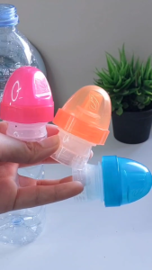 ฝาปิดขวดน้ำดื่มขนาดพกพาฝาขวดน้ำเด็กปลอดภัยตัวแปลงขวดพลาสติกฝาขวดน้ำกะทัดรัดปลอดภัย ใช้กับขวดทั่วไป