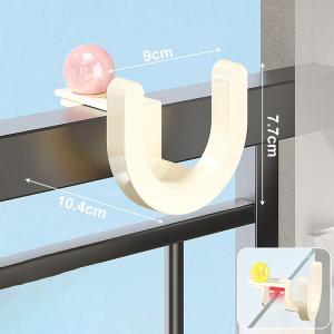 【X】Adjustable Hook for Electric Tricycle Non-punching Anti-theft Outdoor Use on Balcony