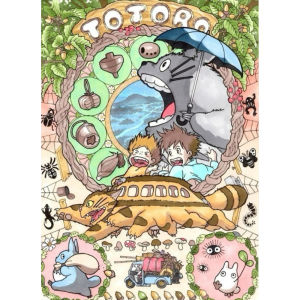 Kayou | Cute Totoro Anime Character 500/1000/1200/2000 PCS Jigsaw Puzzle Kawaii Cartoon Forest Creatures for Vibrant Home Wall Decor