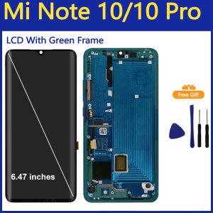 AUMOOK | New AMOLED Display For Xiaomi Mi Note 10 LCD Display Touch Screen Digitizer For Xiaomi Mi Note 10 Pro LCD Display Replacement
