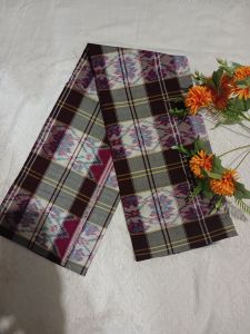 SARUNG TENUN TAJUNG GEBENG SEMI SUTRA(CAMPURAN SUTRA)50%