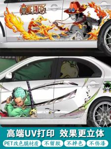 One Piece Bumper Stickers Luffy Zoro Car Decal Anime Ace Car Body on Both Sides Stylish Stickers Cover Scratches