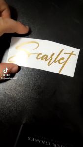 Personalize Name Stickers Customize Decal for Motorcycles Cars Gadgets and Phones - Script Set 1