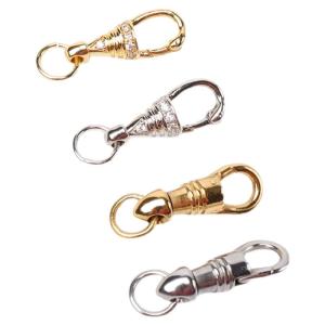 Thai Amulets Chain Accessories 360 Degrees Rotate Olecranon Buckle 18K Gilding Titanium Steel No Fading Eagle Hooks Necklace Diy