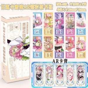 Bandai | Demon Slayer - Mitsuri Kanroji Shinobu Kocho AR Laser Ticket Bookmark Anime Merch Double-Sided Long Card Cute Decoration