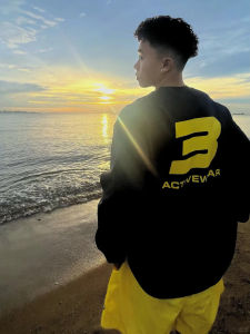 Heavyweight Pure Cotton Long Sleeve round Neck T-Shirt Mens Fashion Brand New Autumn Base Shirt Student Top Breathable