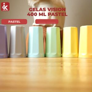 Indokurnia Gelas Vision 400 mL Pastel
