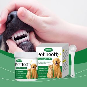 Pet Teeth Cleaning Powder Reduce Dental Plaque Calculus Eliminates Oral Odors Whiten Teeth Fresh Breath Pet Cleaning Products