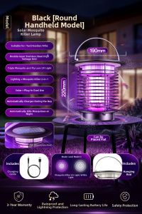 Hagesi | Solar Powered Durable Outdoor Insect Killer