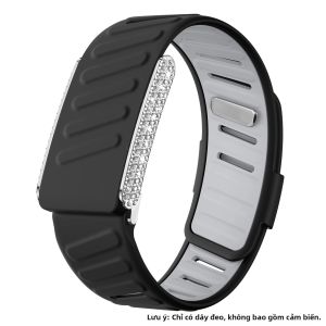Dây Đeo Thể Thao Silicon Đính Đá Bling Dành Cho Whoop 5.0 Có Thể Điều Chỉnh Thoáng Khí Dành Cho Cả Nam Và Nữ Dây Thay Thế Correa