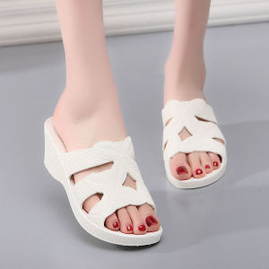 Dép Cao Gót Nhựa Đế Xuồng Chống Trượt Đi Biển Mùa Hè Thoáng Khí Cho Nữ Dép Đế Xuồng Đế Cao Su Đế Cao Su Đế Cao Su