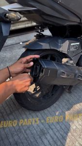 END MUFFLER HITAM DOFF HONDA VARIO 125 150 ALL NEW 2018 2019 2020 2021 2023 2024 CORONG KNALPOT VARIO 125/150 TUTUP KNALPOT END MUFFLER CORONG KNALPOT STANDAR PNP VARIO ALL NEW 125 150 BAHAN NYLON END CUP MONCONG KNALPOT VARIO 125 VARIO 150 ORIGINAL